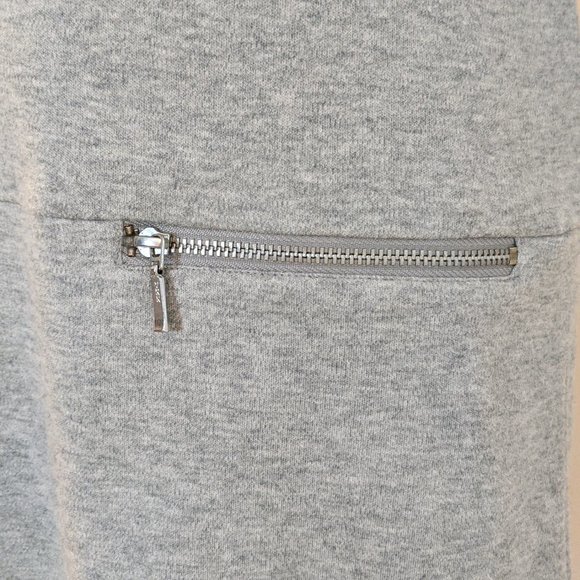 Grey Joan Vass Knit Zip-Pocket Shift Dress 8/10 - Picture 7 of 7